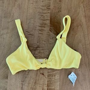 Yellow bikini top